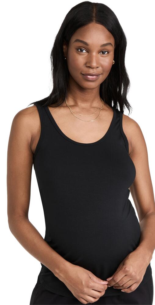 Ingrid & Isabel Scoop Neck Tank Black Cover