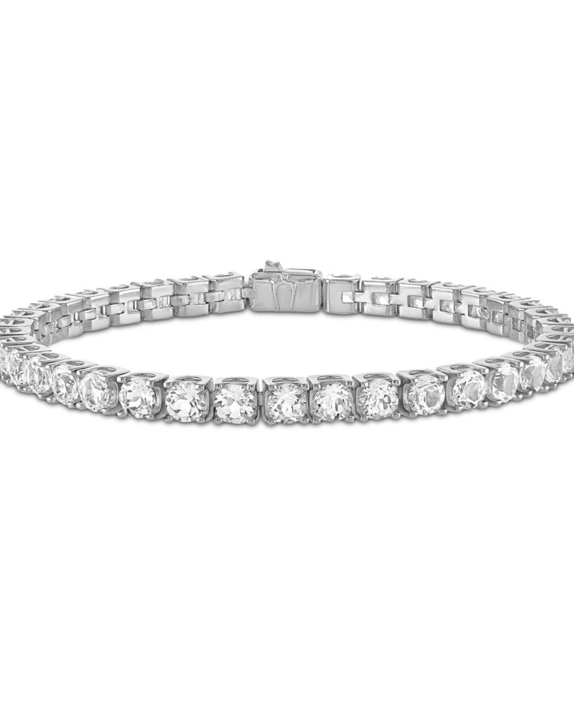 Bulova Men's White Topaz Icon Tennis Bracelet (1/10 ct. t.w.) in Sterling Silver - Na Cover