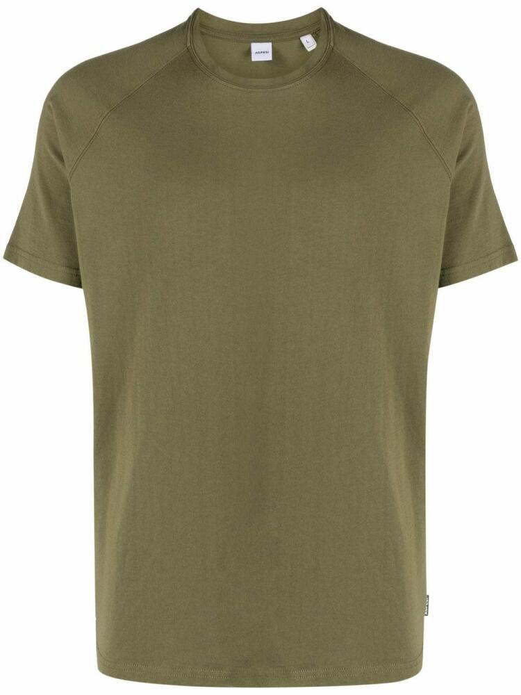 ASPESI raglan sleeves T-shirt - Green Cover