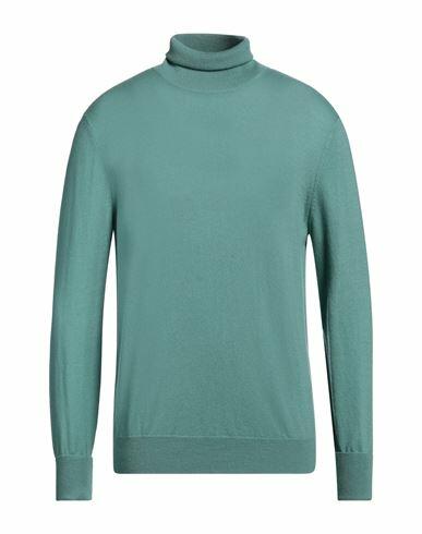 Ballantyne Of Peebles Man Turtleneck Green Cashmere Cover