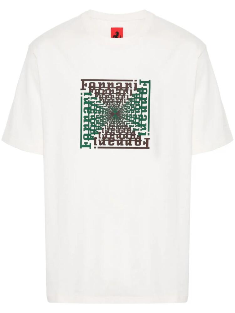 Ferrari logo-print T-shirt - White Cover