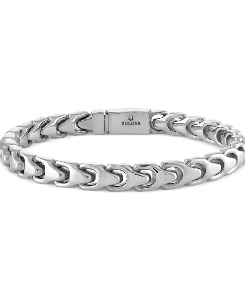 Bulova Men's Link Bracelet in Stainless Steel - Silver Cover