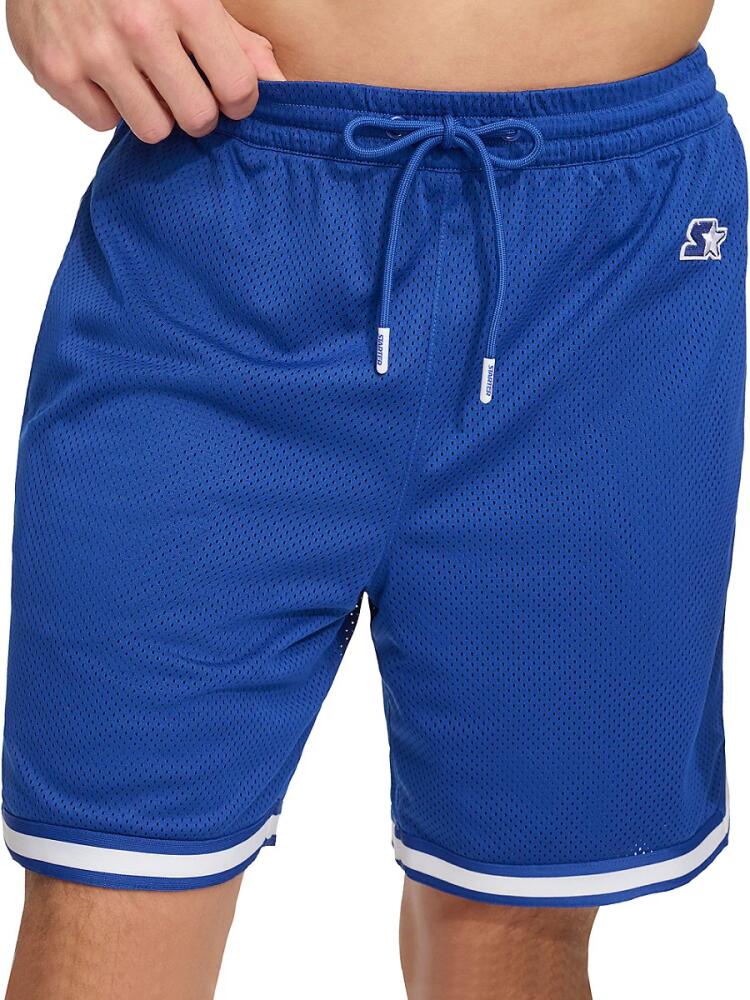 Starter Men's Regular Fit Drawstring Mesh Shorts - Royal Blue Cover