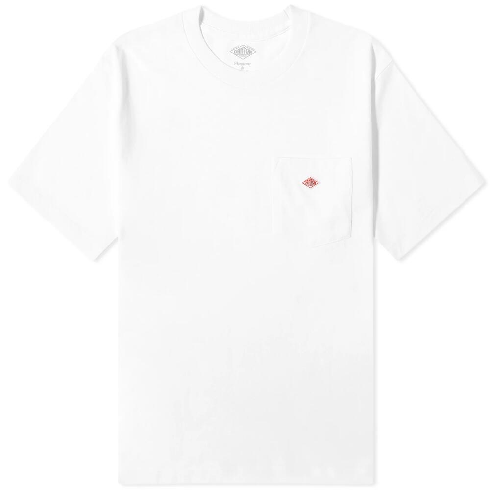 Danton Men's Pocket T-Shirt in White Cover