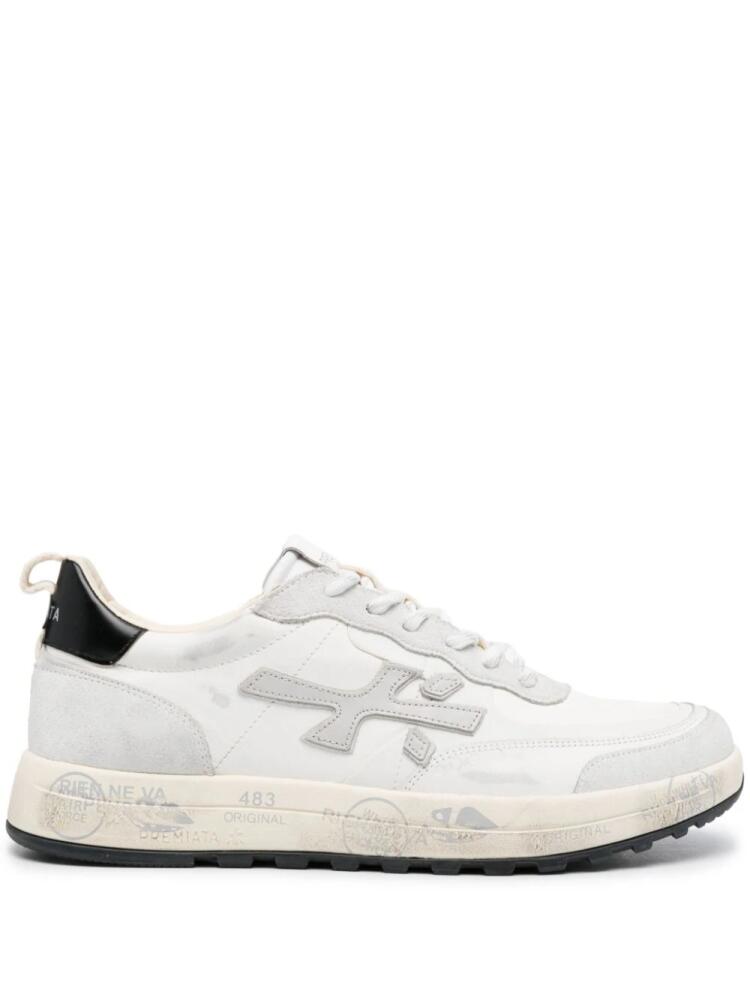 Premiata logo-appliqué low-top sneakers - White Cover