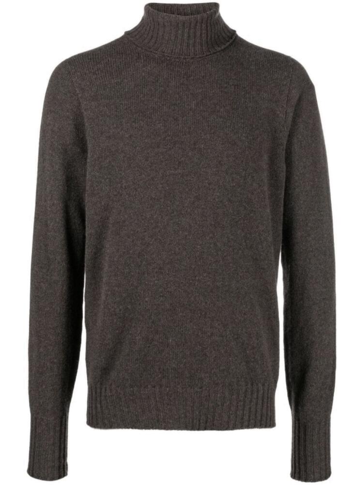 Drumohr turtleneck cashmere sweater - Grey Cover