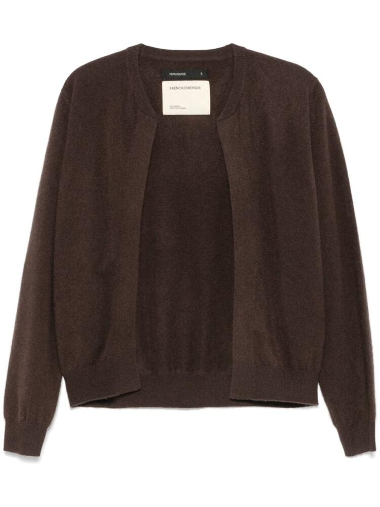 Frenckenberger cashmere cardigan - Brown Cover