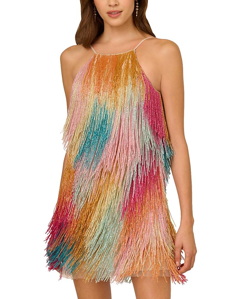 Liv Foster Amelia Beaded Fringe Mini Dress Cover