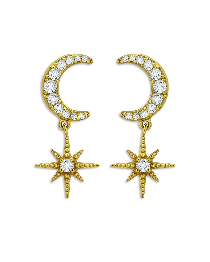 Aqua Moon & Celestial Star Drop Earrings - Exclusive Cover