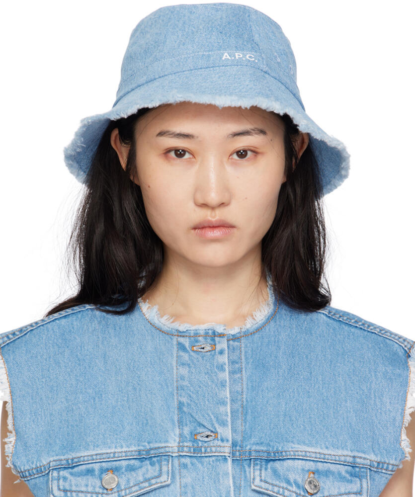 A.P.C. Blue Mark Bucket Hat Cover