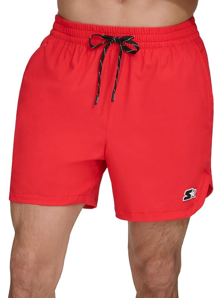 Starter Men's Solid Drawstring Shorts - Red Cover