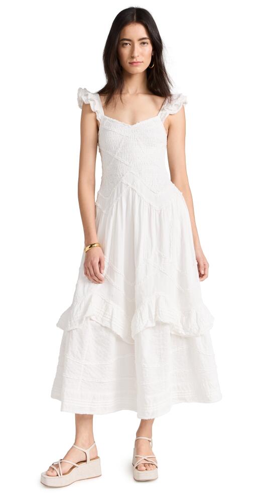 LoveShackFancy Brin Dress Bright White Cover