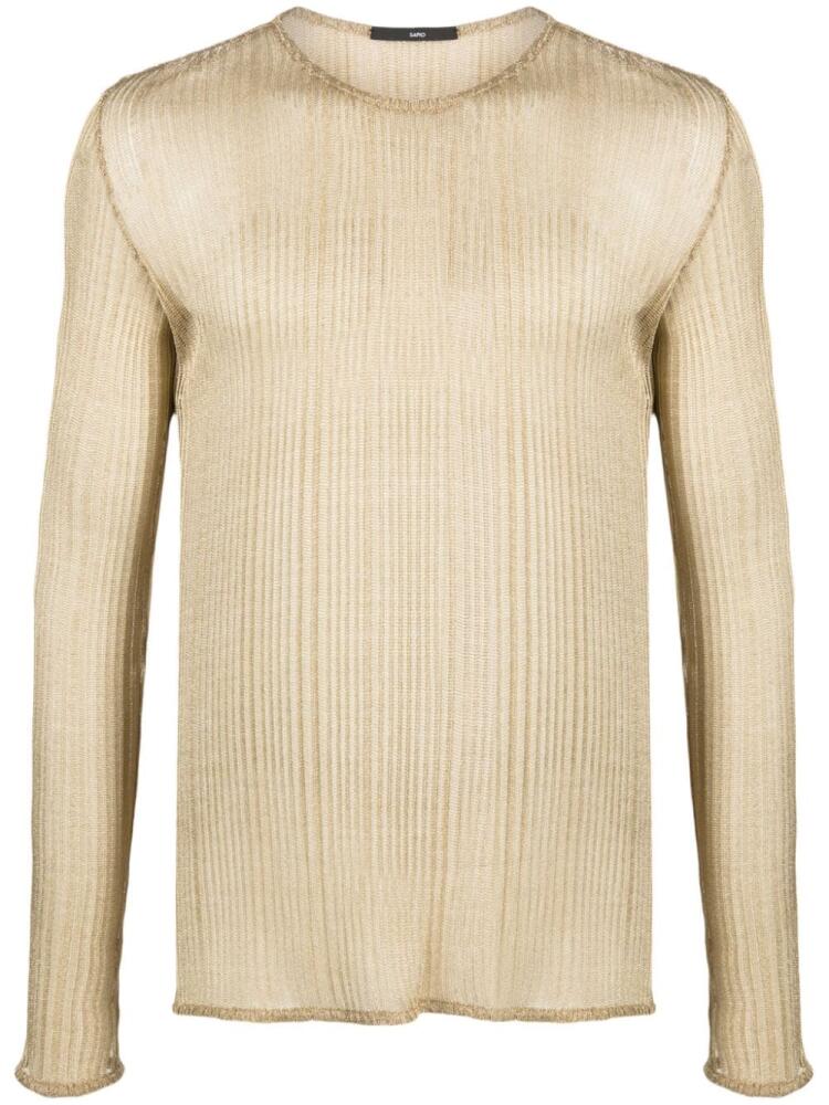 SAPIO N22 semi-sheer jumper - Gold Cover