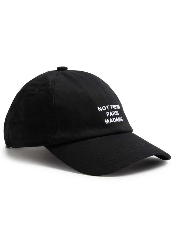 DRÔLE DE Monsieur Nfpm Embroidered Cotton cap - Black Cover