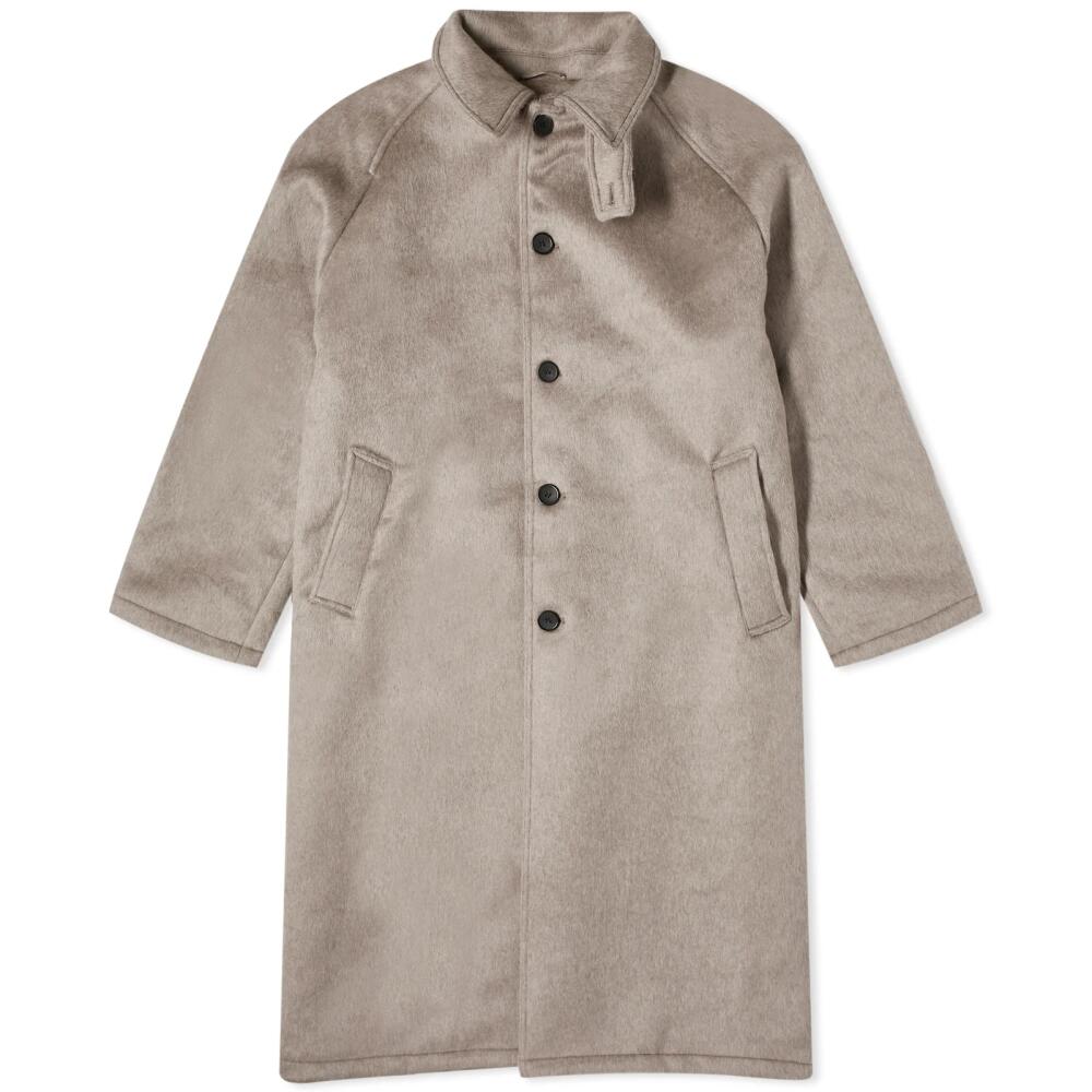 MKI Men's Wool Car Coat in Sand Cover