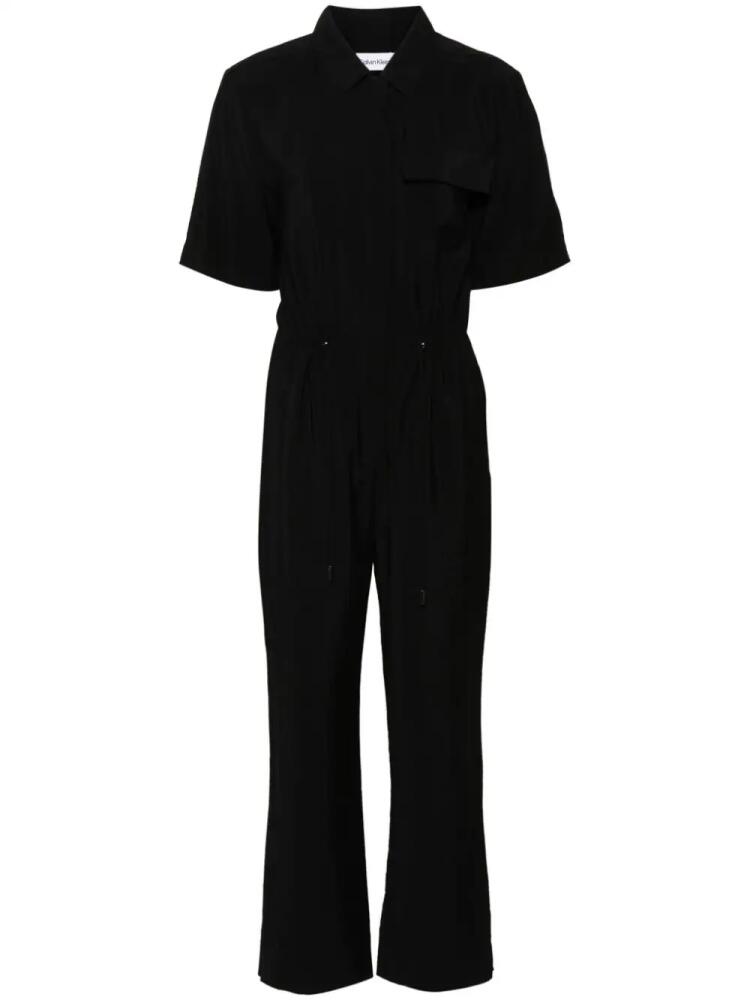 Calvin Klein textured buttoned jumpsuit - Black Cover