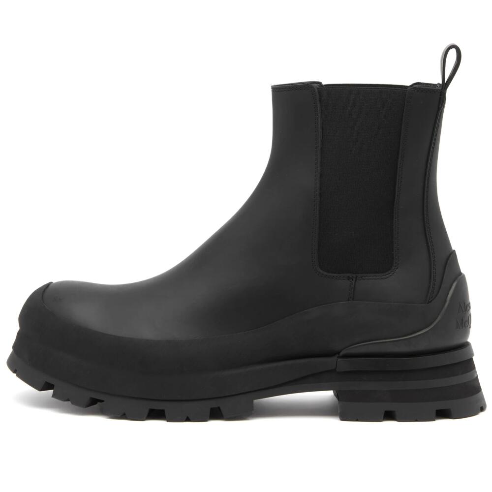 Alexander McQueen Men's Stack Chelsea Boot in Black Cover