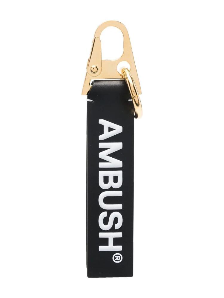 AMBUSH logo-print leather keyholder - Black Cover