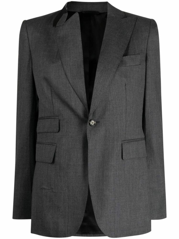 marina yee asymmetric single-breasted blazer - Grey Cover