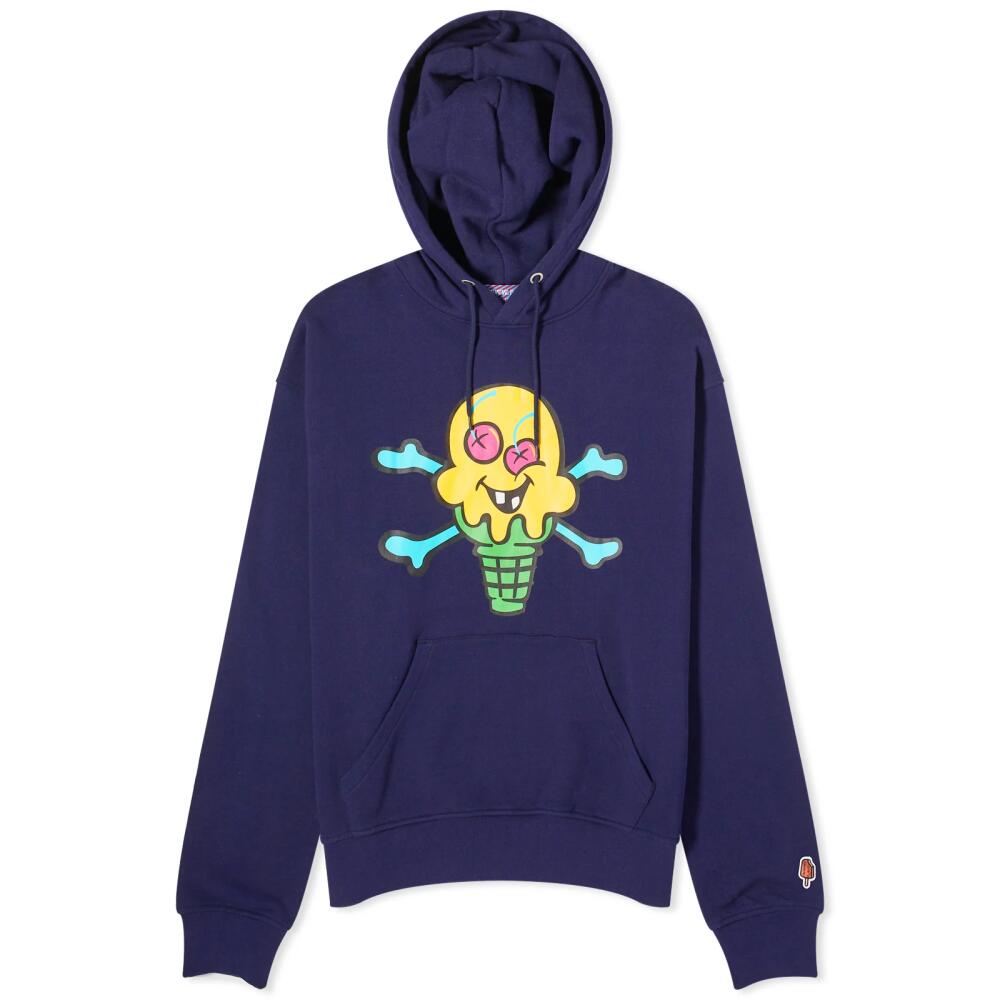 ICECREAM Men's Cones & Bones Popover Hoodie in Navy Cover