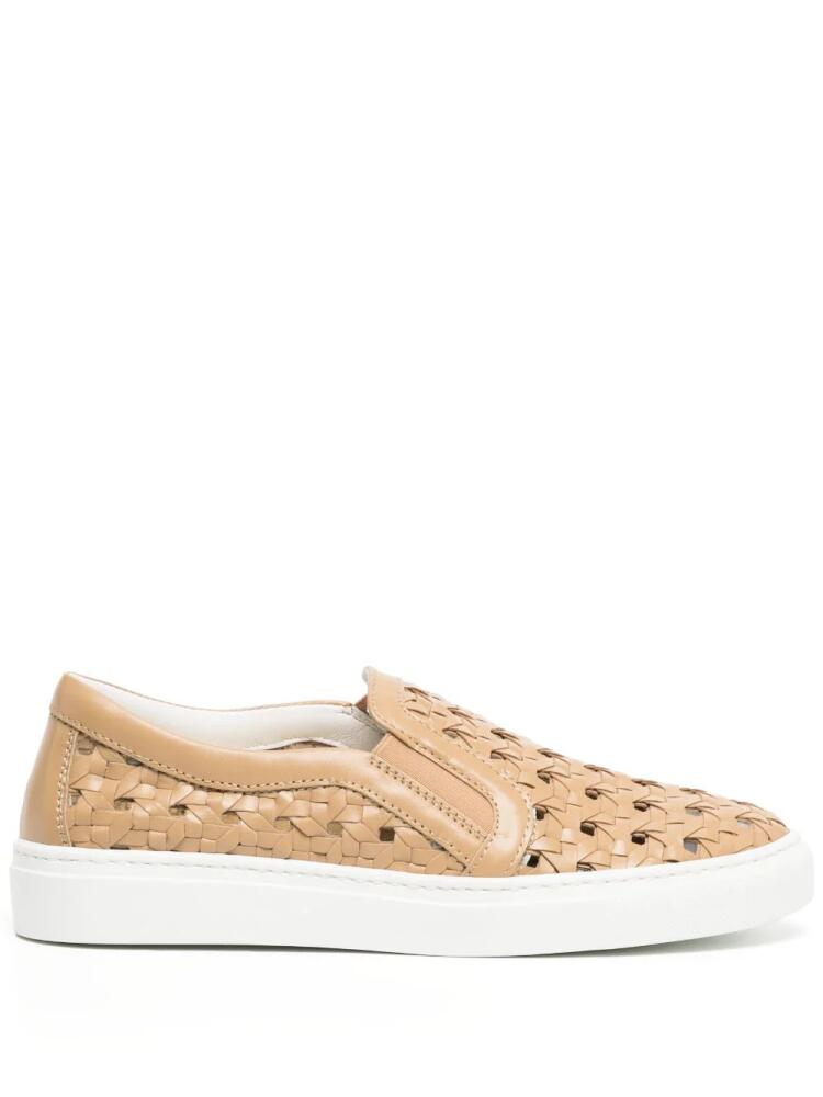 Madison.Maison perforated low-top sneakers - Brown Cover