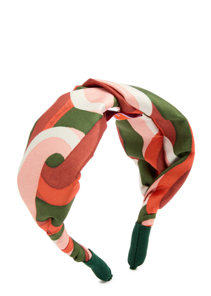 LA Double J Printed Satin Headband - Multicoloured 1 Cover