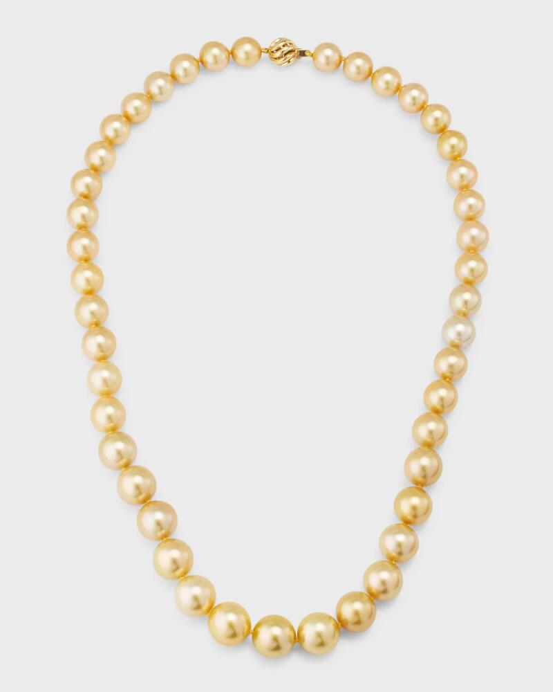 Pearls By Shari 18k Yellow Gold Graduated South Sea Pearl Necklace Cover