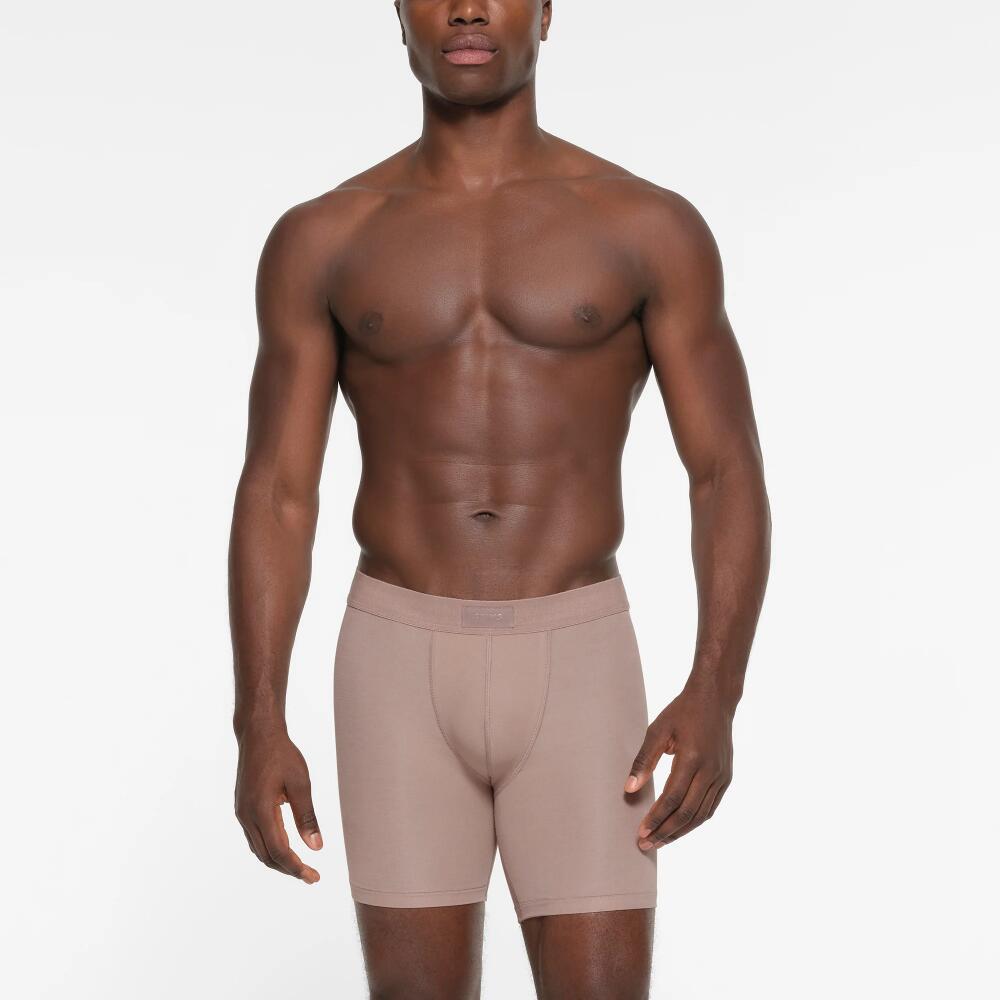 SKIMS Mens 5" Boxer Brief | Light Neutral | Medium | SKIMS Cotton Cover