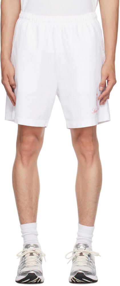 Sporty & Rich White Vendome Shorts Cover