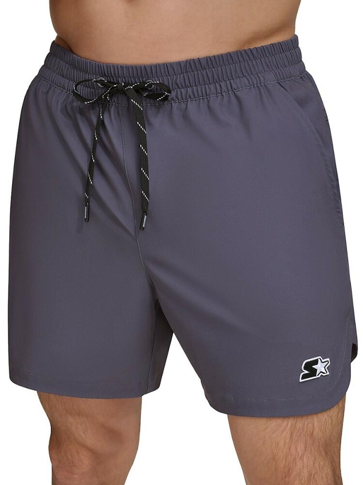 Starter Men's Solid Drawstring Shorts - Dark Grey Cover