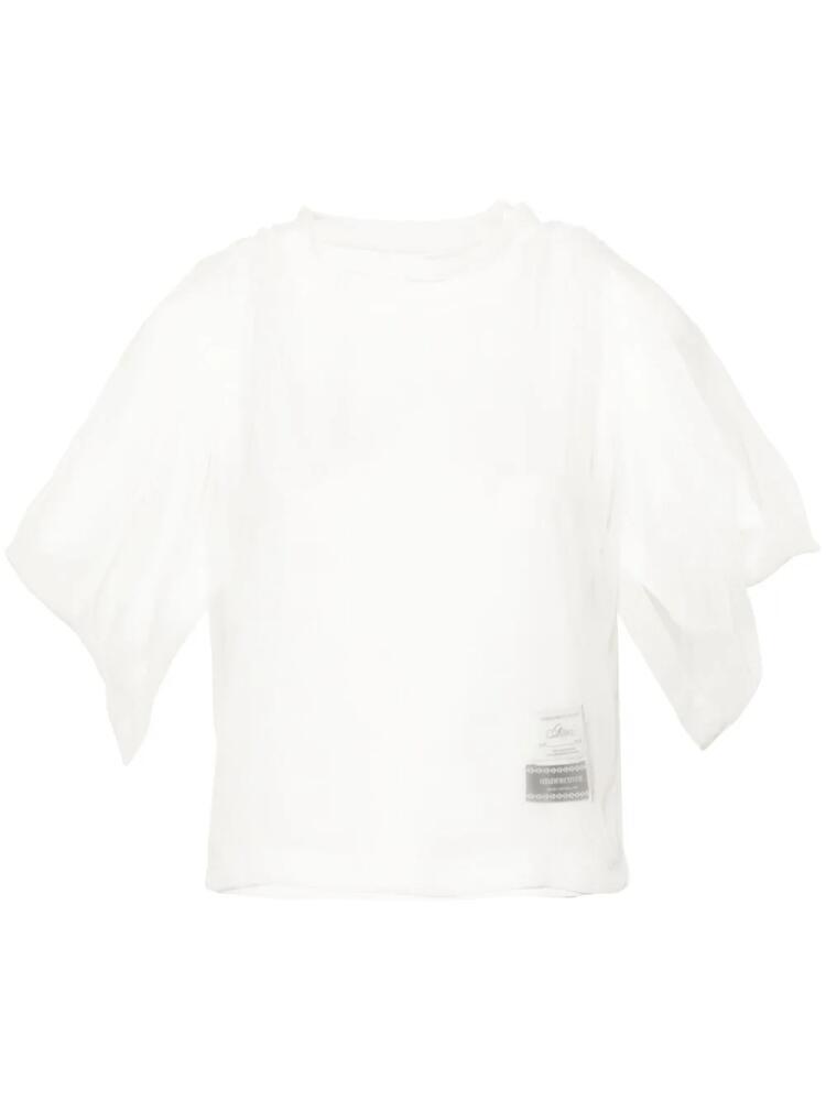 Undercover layered-design T-shirt - White Cover