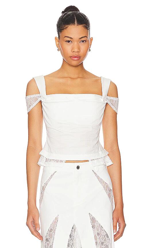 Miaou Renata Corset in White Cover