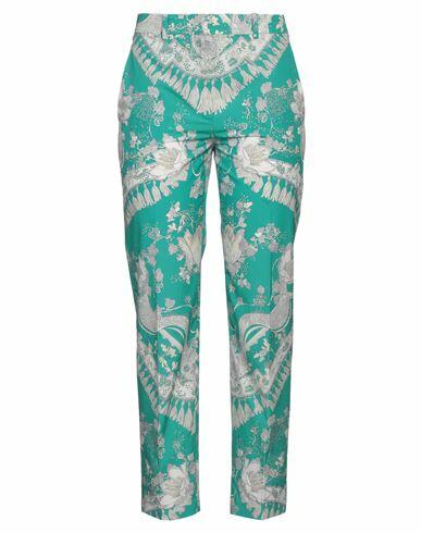 Pucci Woman Pants Turquoise Cotton Cover