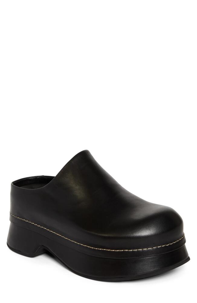 Alexander McQueen Stone Platform Clog in Black Cover