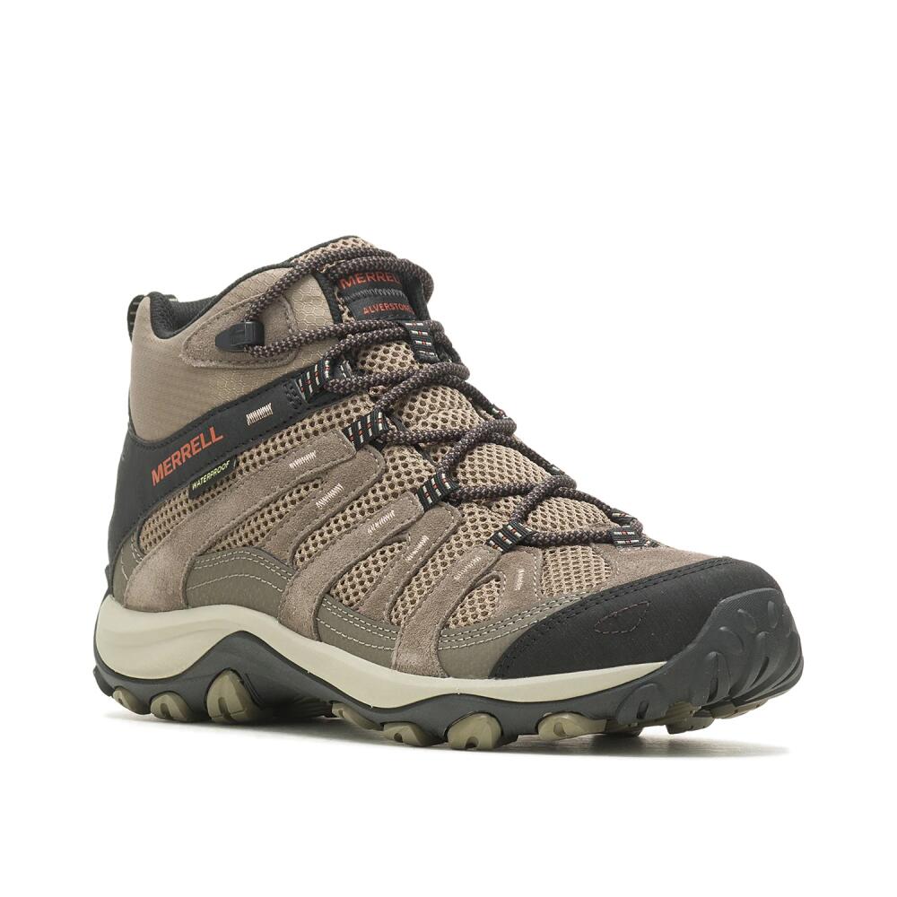 Merrell Wide Width Alverstone 2 Mid Hiking Boot | Men's | Boulder Brown Cover