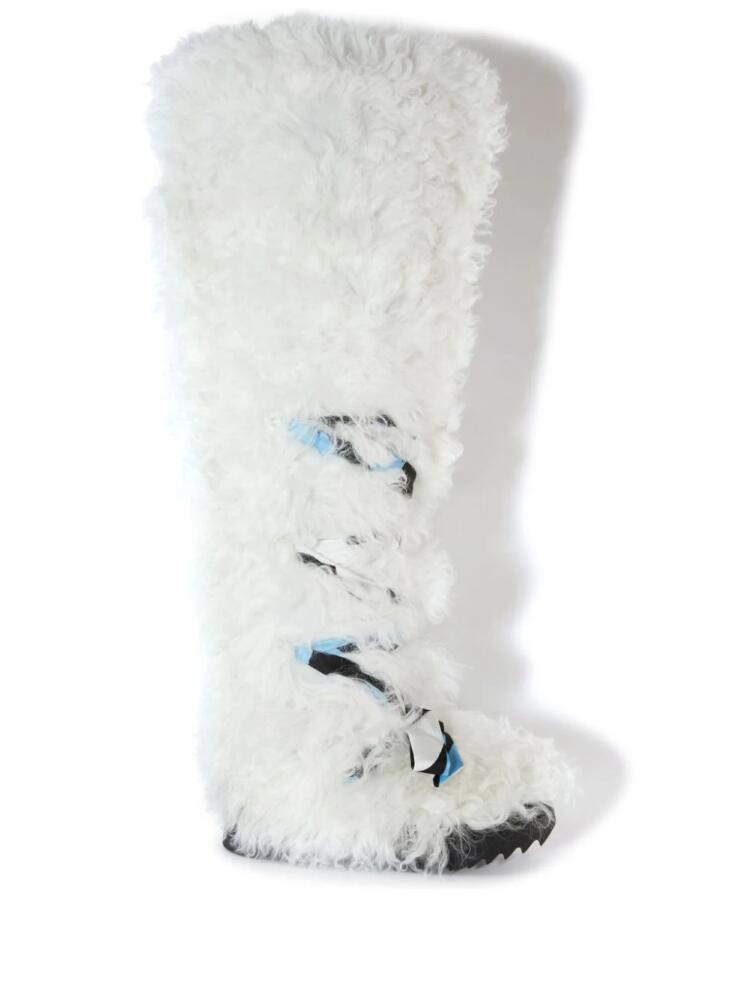 PUCCI Freezy shearling high boots - White Cover