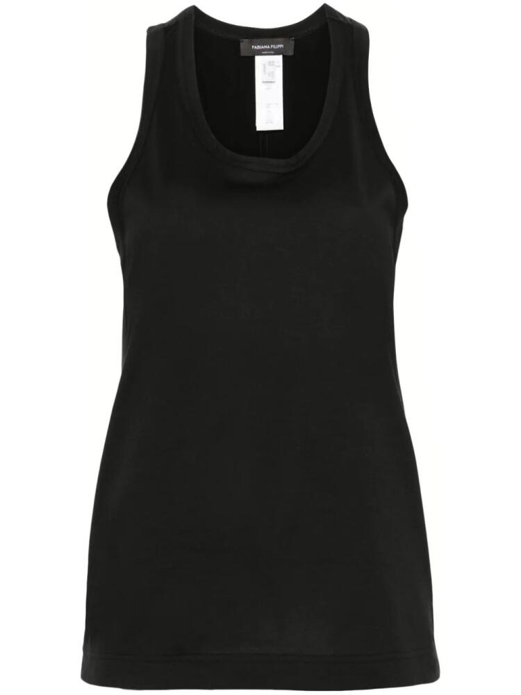 Fabiana Filippi contrast-panel tank top - Black Cover