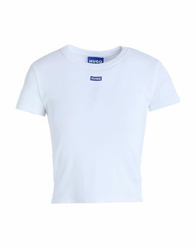 Hugo Woman T-shirt White Cotton, Elastane Cover