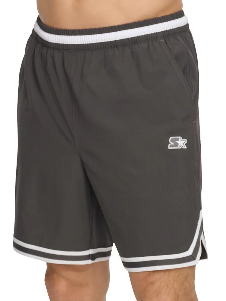 Starter Men's Varsity Tipped Stretch Volleyball Shorts - Dark Grey Cover