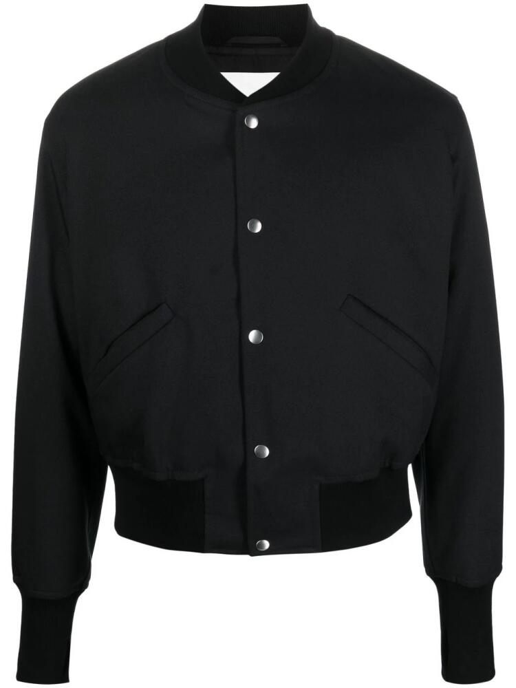 Jil Sander cropped bomber jacket - Black Cover