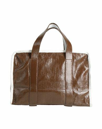 Kassl Editions Woman Handbag Brown Polyamide, Polyethylene Cover