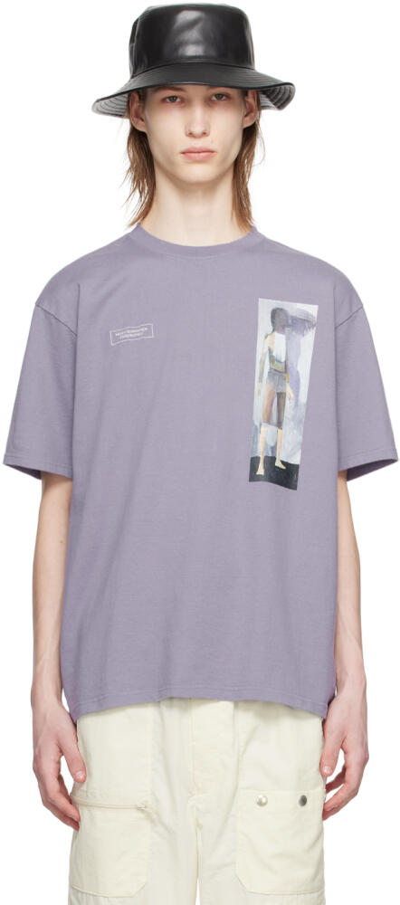 UNDERCOVER Purple Printed T-Shirt Cover