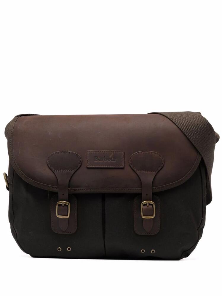 Barbour leather messenger bag - Brown Cover