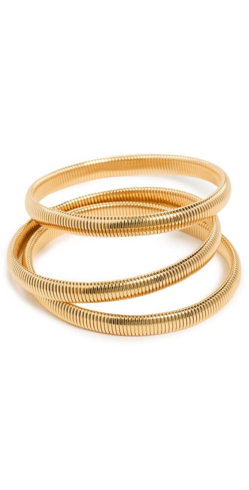 Luv Aj Mini Flex Chain Bracelet Set of 3 Gold Cover