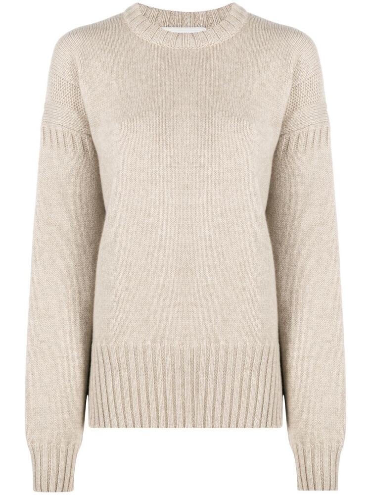 Pringle of Scotland Guernsey stitch cashmere jumper - Neutrals Cover