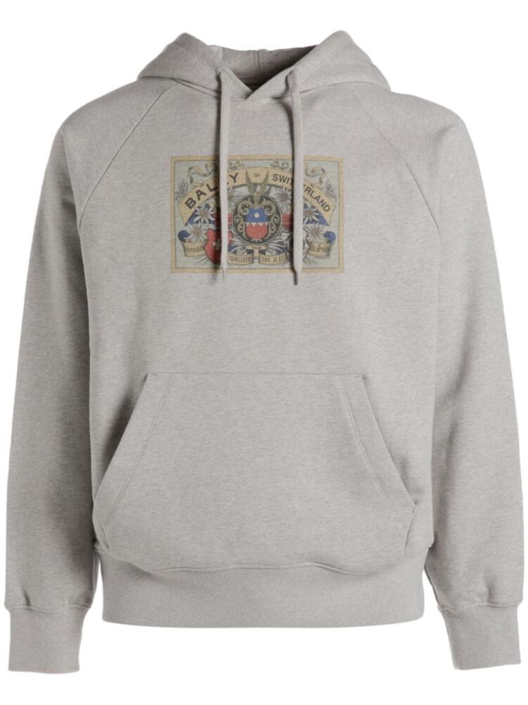 Bally logo-print hoodie - Grey Cover