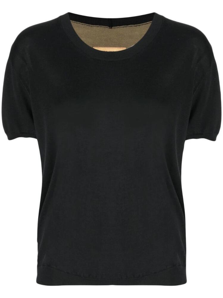 Uma Wang round-neck knit top - Black Cover