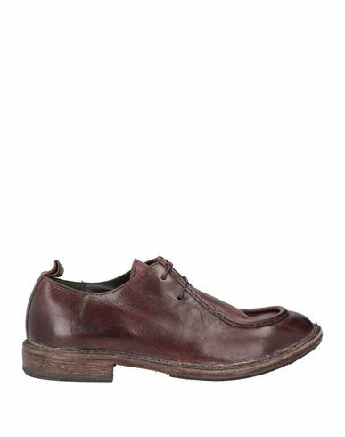 Moma Man Lace-up shoes Cocoa Leather Cover