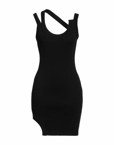 Boyarovskaya Woman Mini dress Black Cotton, Elastane Cover