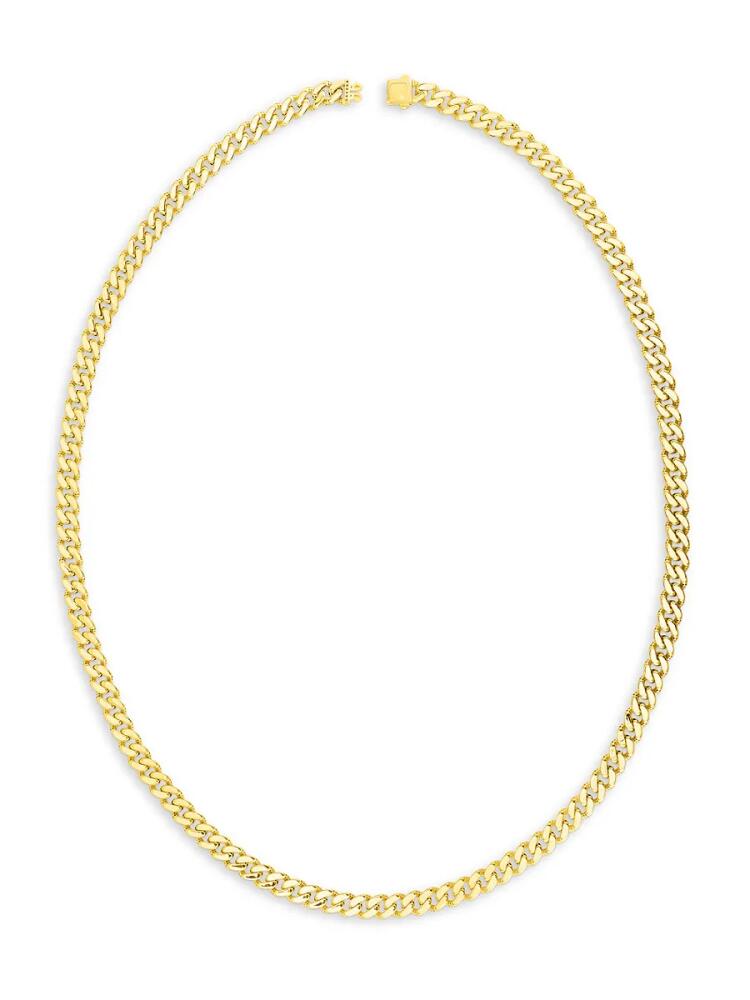 Saks Fifth Avenue Men's 14K Yellow Gold Miami Cuban Chain Necklace Cover